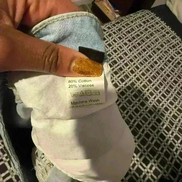 SHEIN Ripped 4 Pocket Sexy Denim Mini Skirt 0XL - Picture 4 of 5